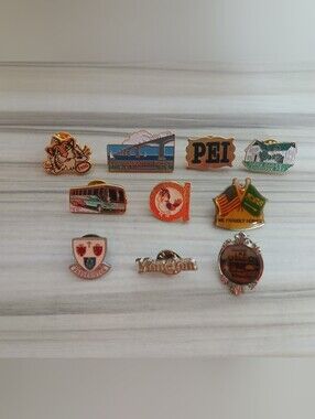 Assorted Vintage Canadian Maritimes East Coast Collectible Pins
